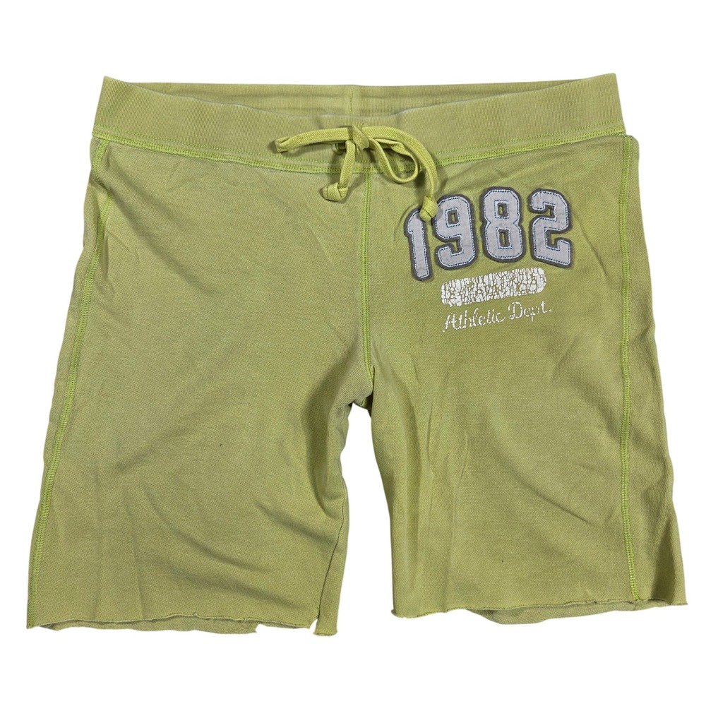 Mossimo Supply Co Womens Lime Green Sweat Shorts L Y2k Low Rise 2000s Bratz